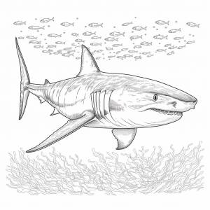 Раскраска Акула