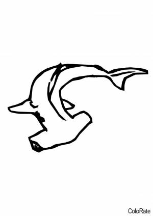 Раскраска Акула-молот