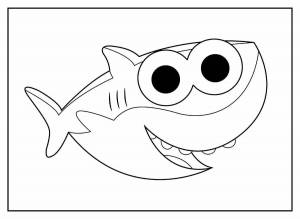 Раскраски Акуленок туруру