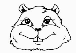 Раскраска Хомяк