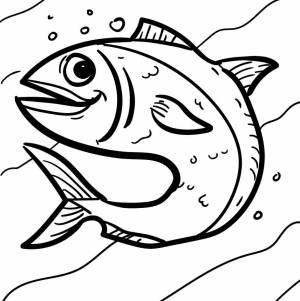 Бесплатные раскраски с рыбками для детей