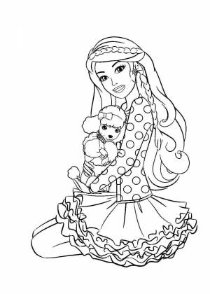 Раскраски Кукла барби