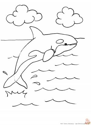Исследуйте красоту океана с помощью раскраски Orca Coloring Pages
