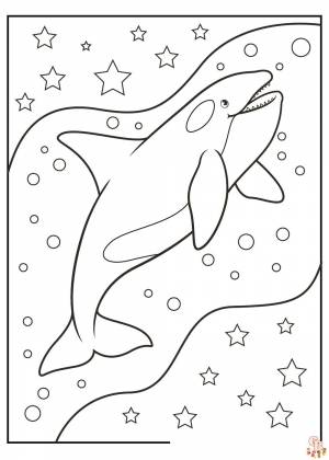 Исследуйте красоту океана с помощью раскраски Orca Coloring Pages