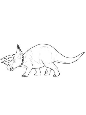 Раскраски Трицератопс