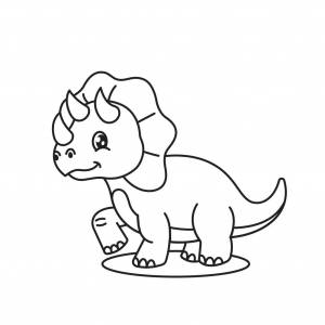 Раскраска милый динозавр Royalty Free Stock SVG Vector and Clip Art