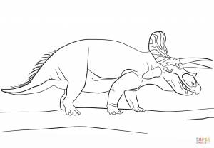 раскраски с трицератопсом раскраски с динозаврами