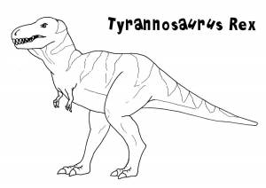 Disegni da colorare T Rex e stampare on Wonder-day