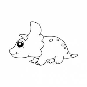 Rinoceronte cartone animato animale carino kawaii doodle colorazione pagina disegno