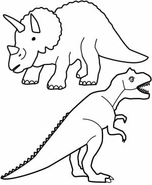 Disegni da colorare T Rex e stampare on Wonder-day