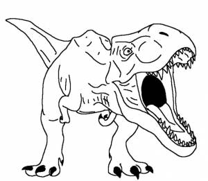Disegni da colorare T Rex e stampare on Wonder-day