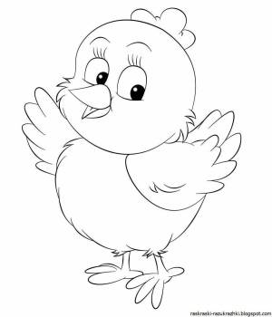 Раскраски Цыпленок для детей
