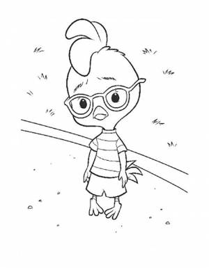 Раскраска цыплёнок