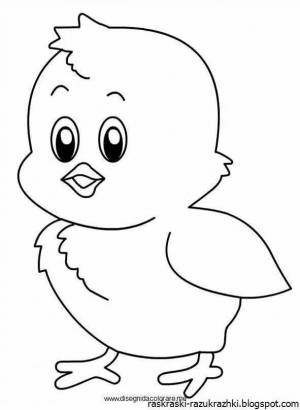 Раскраски Цыпленок для детей 4 5 лет