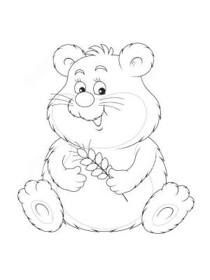 Раскраски Хомяк