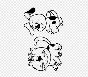 Kitten Puppy Cat Dog Книжка-раскраска, котенок, белый, ребенок, карандаш png