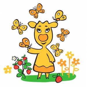 Оранжевая корова