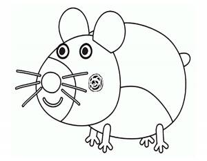 Раскраска Хомяк