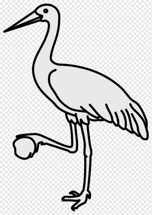 Crane Line art Drawing, птица киви, животные, фотография, техника png