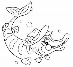 Раскраски Щука рыба