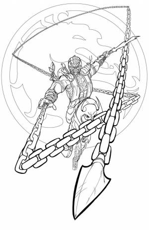 Раскраски Мортал Комбат