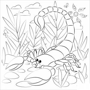 Раскраска Скорпион 15