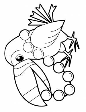 Раскраска Альбатрос Буллера