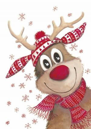 Рисунки оленя на Новый год 2024 для детей