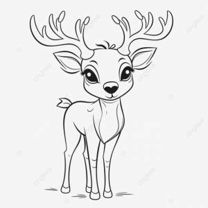 рисунок оленя чтобы  контурный эскиз вектор PNG , рисунок оленя, детский рисунок, рисунок крыла PNG картинки и пнг рисунок для й загрузки