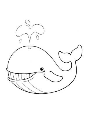 Раскраски Кит