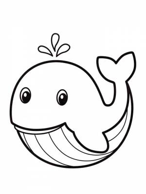 Раскраска Кит картинка онлайн