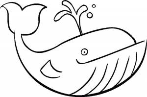 Раскраски вот, Раскраска Кит Морские животные