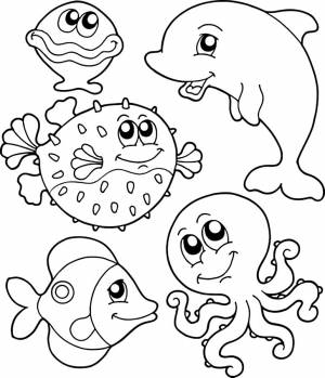 Раскраска Подводный Мир