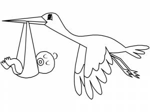 Расраски Аист