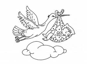 Расраски Аист