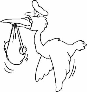 Раскраски аист