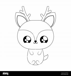 Раскраски олень единорог