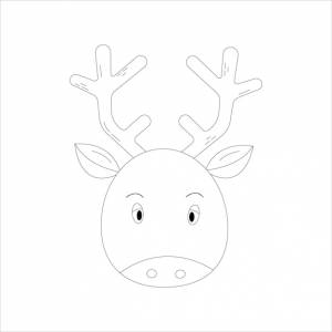 Симпатичный олень санта-клауса