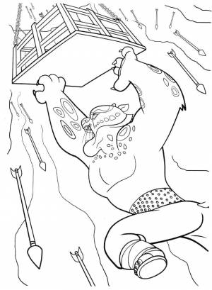 Раскраски Раскраска Воин гепард для мальчиков Хэллоуин