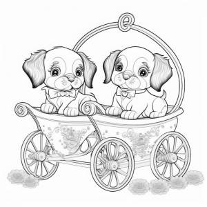 Раскраски собаки и щенки
