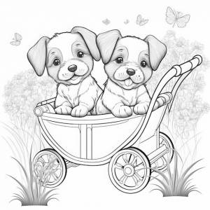 Раскраски собаки и щенки
