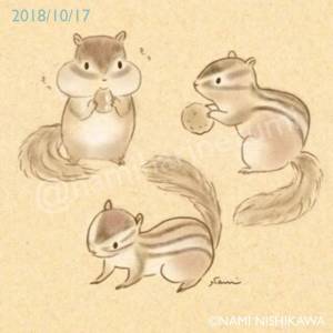 Рисунок бурундука легкий
