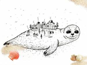 Маленький морской котик