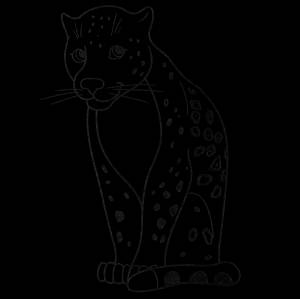 Раскраски Леопард  в хорошем качестве,  ,  на VipRaskraski