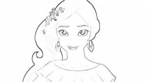 Раскраска Елена Из Авалора