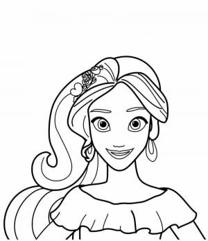 Раскраски Елена принцесса авалона