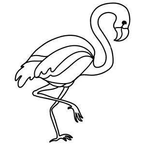 Раскраска фламинго ♥ Онлайн и !