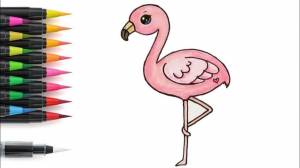 Нарисовать фламинго