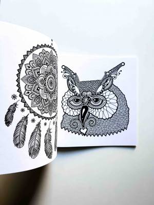 Раскраска-антистресс Owls