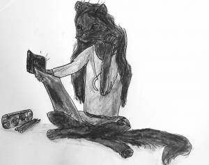 Соболь рисунок карандашом